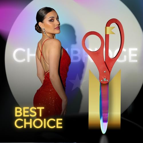 25" Red Grand Opening Ceremony Kit with Rainbow Blades