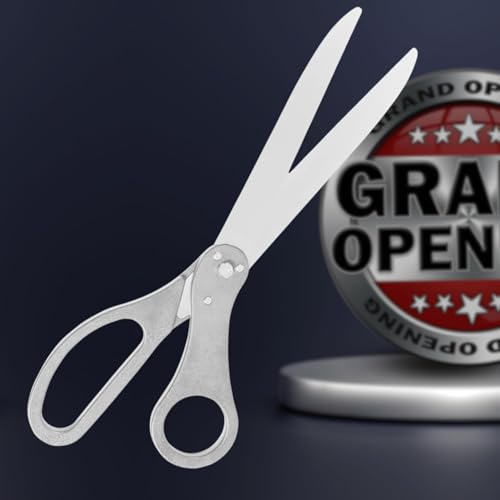 Elegant silver-handled scissors for ribbon cutting ceremonies