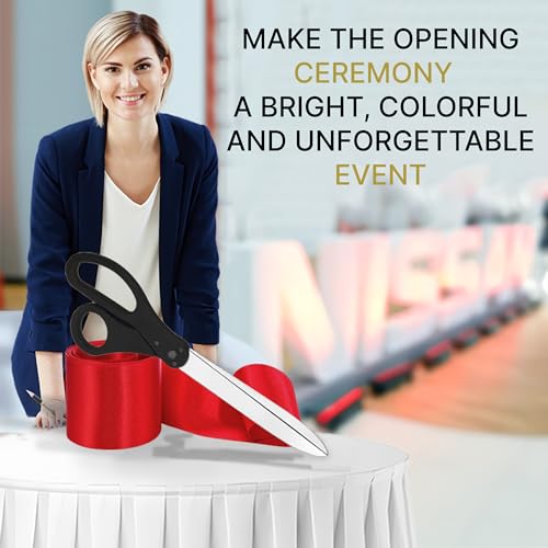 25-inch scissors with black handles perfect for grand openings