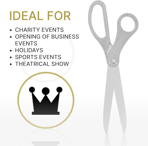 Silver ceremonial scissors designed for grand opening events