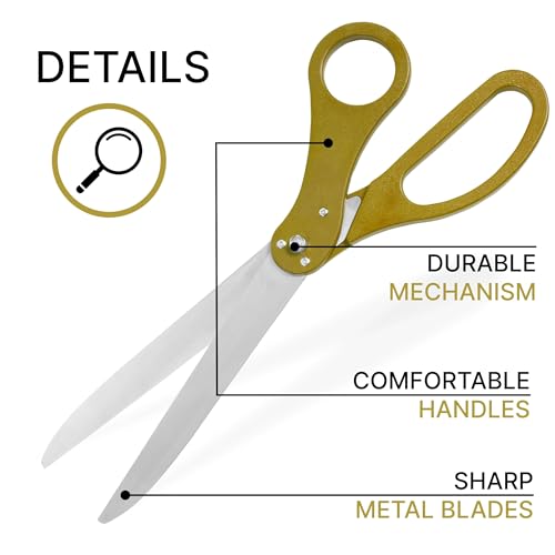 Elegant gold-handled scissors for ribbon cutting ceremonies