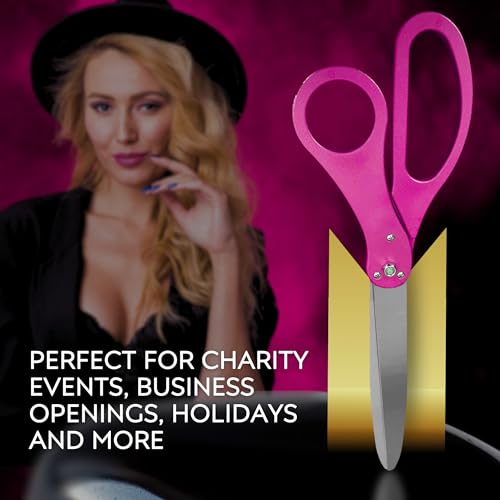 Elegant 25-inch pink scissors for special events