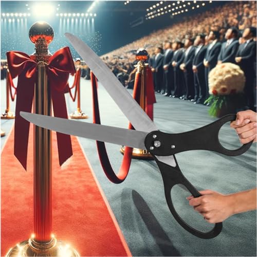 25-inch large black scissors designed for grand openings