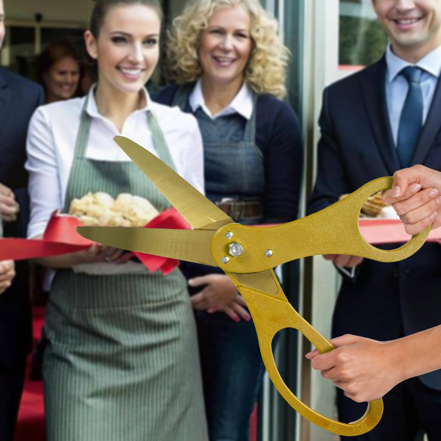 20" Gold Grand Opening Scissors with Gold Blades