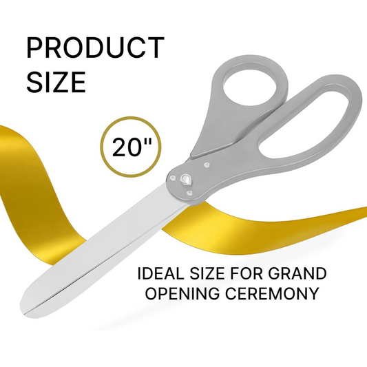 20-inch grand opening scissors with silver handles