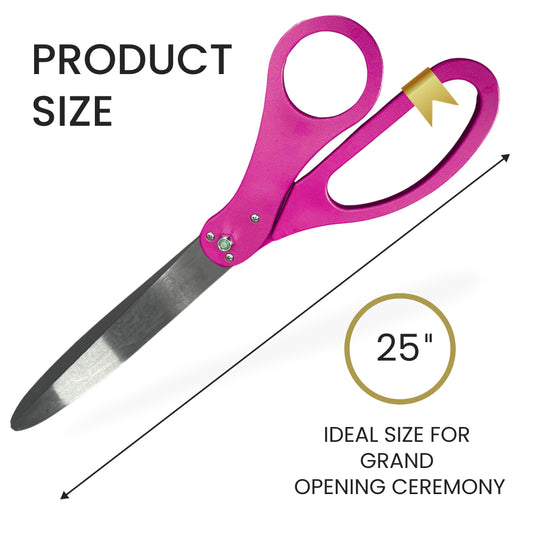 25-inch pink ceremonial scissors for grand openings