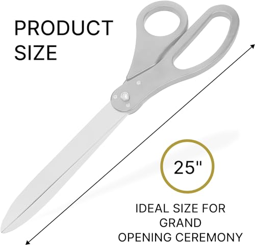 25-inch silver ceremonial scissors for grand openings