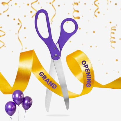 25-inch purple ceremonial scissors for grand opening events