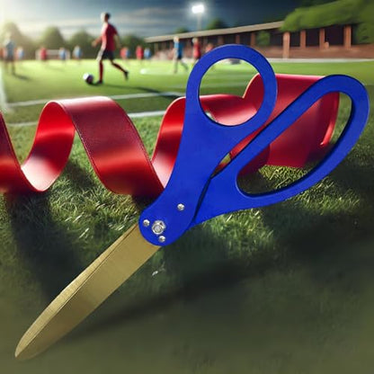 25" Blue Grand Opening Scissors with Gold Blades