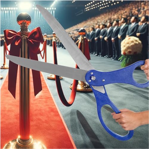 25-inch blue ceremonial scissors for grand opening ceremonies