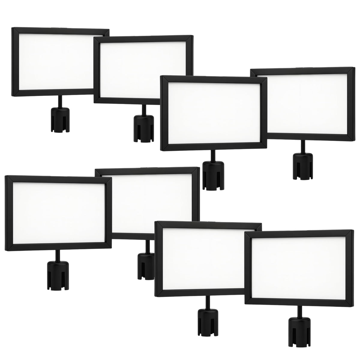 Stanchion Sign Holders for 8.5 x 11 in. Signs