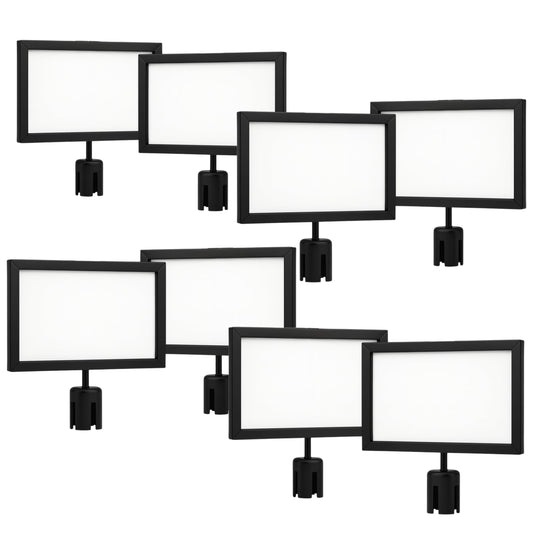 Stanchion Sign Holders for 8.5 x 11 in. Signs