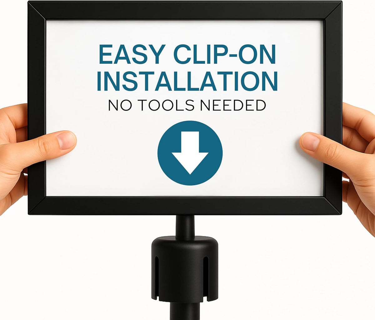 Stanchion Sign Holders for 8.5 x 11 in. Signs