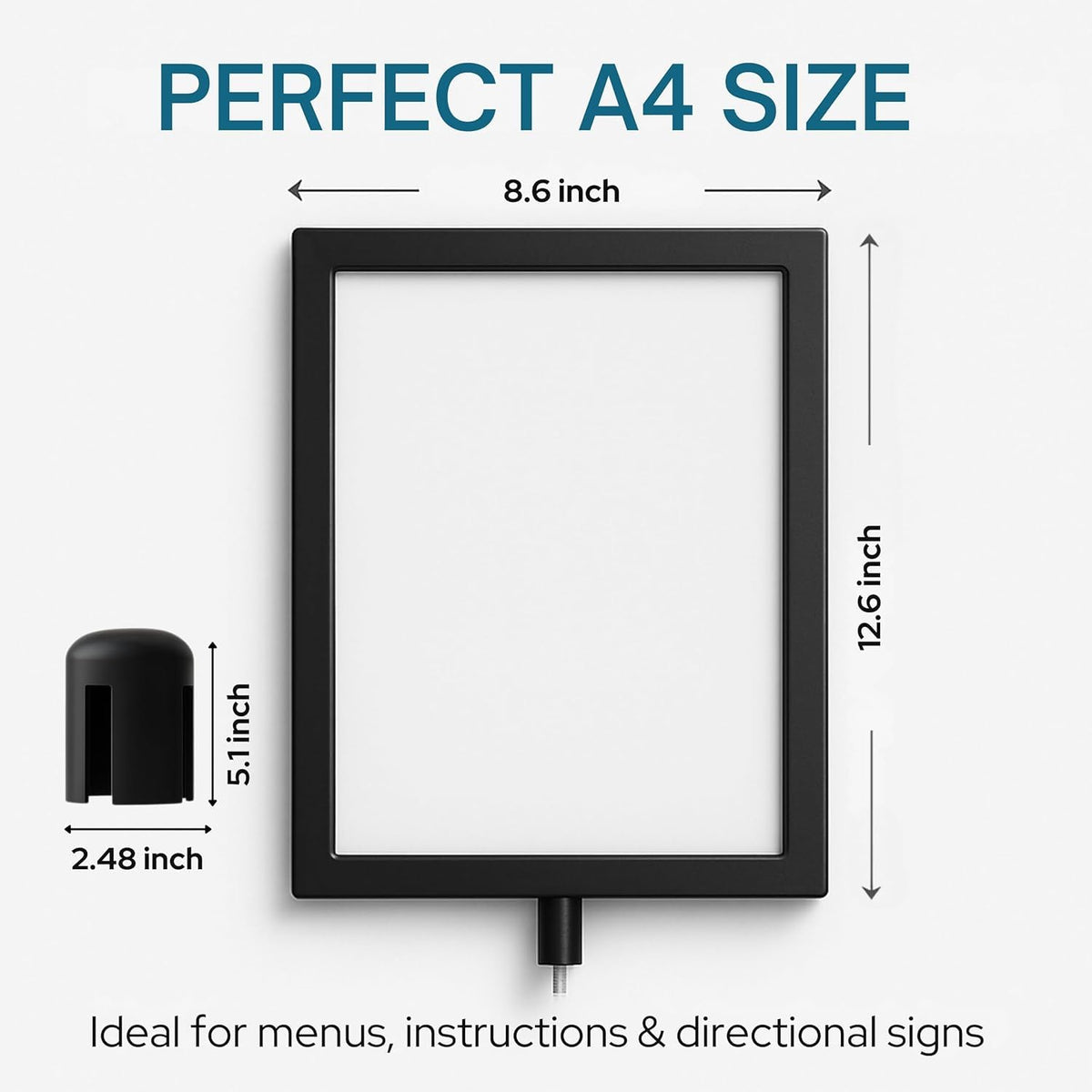 Stanchion Sign Holders for 8.5 x 11 in. Signs