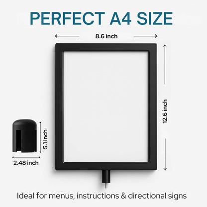 Stanchion Sign Holders for 8.5 x 11 in. Signs
