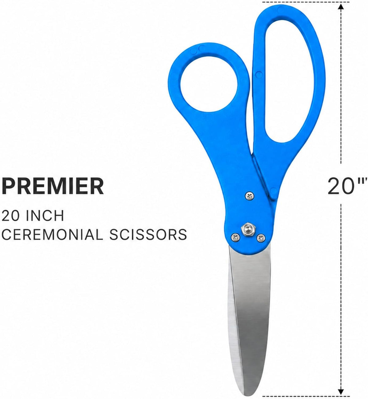 20 inch blue grand opening scissors — size