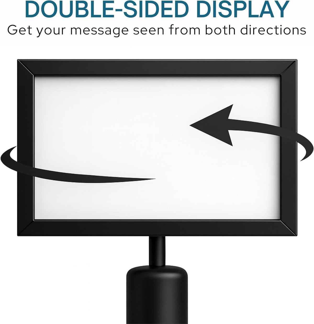 Stanchion Sign Holders for 8.5 x 11 in. Signs
