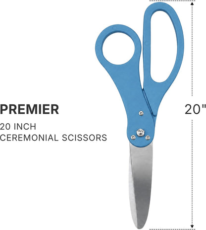 20 inch light blue grand opening scissors — size