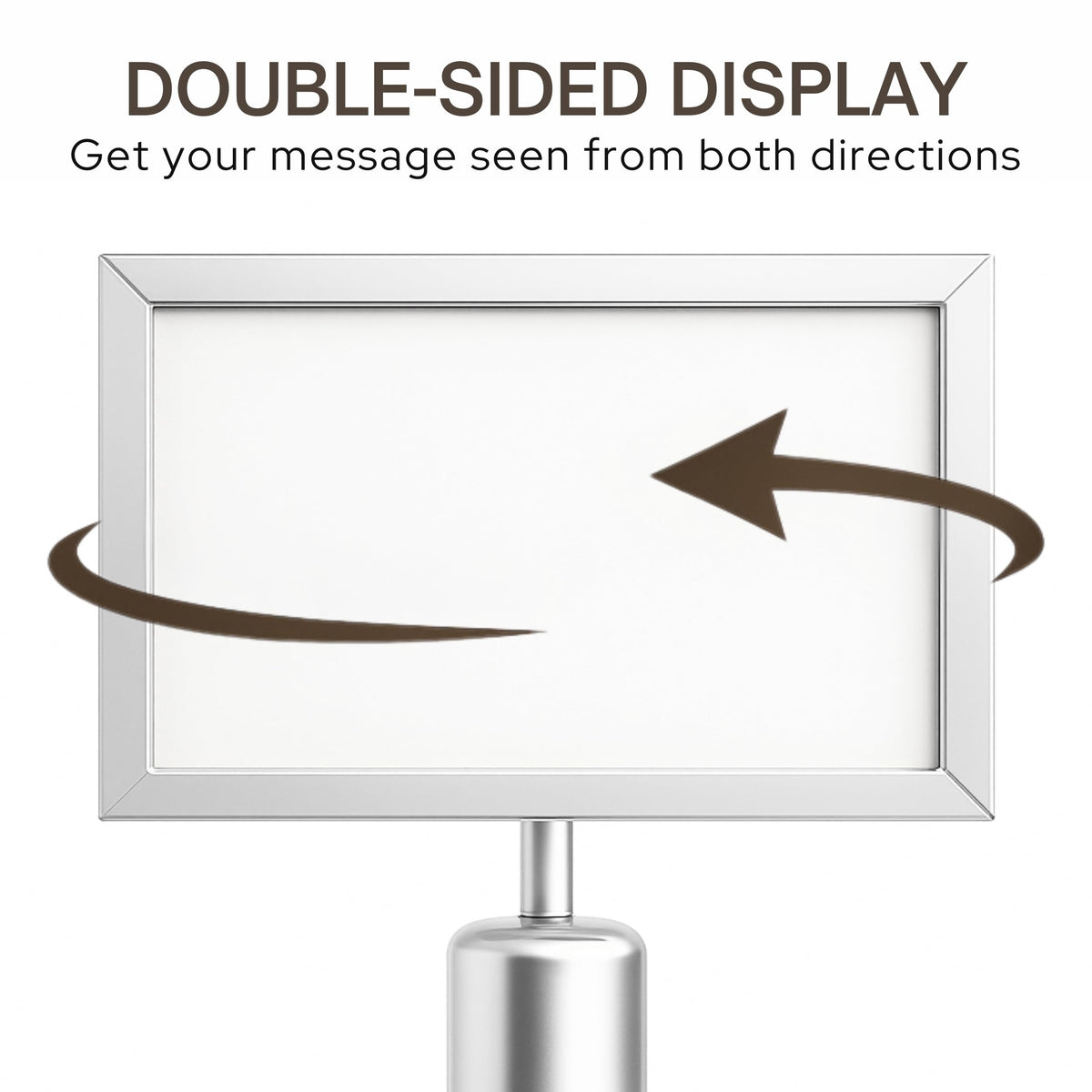 Stanchion Sign Holders for 8.5 x 11 in. Signs