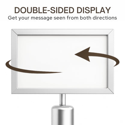 Stanchion Sign Holders for 8.5 x 11 in. Signs