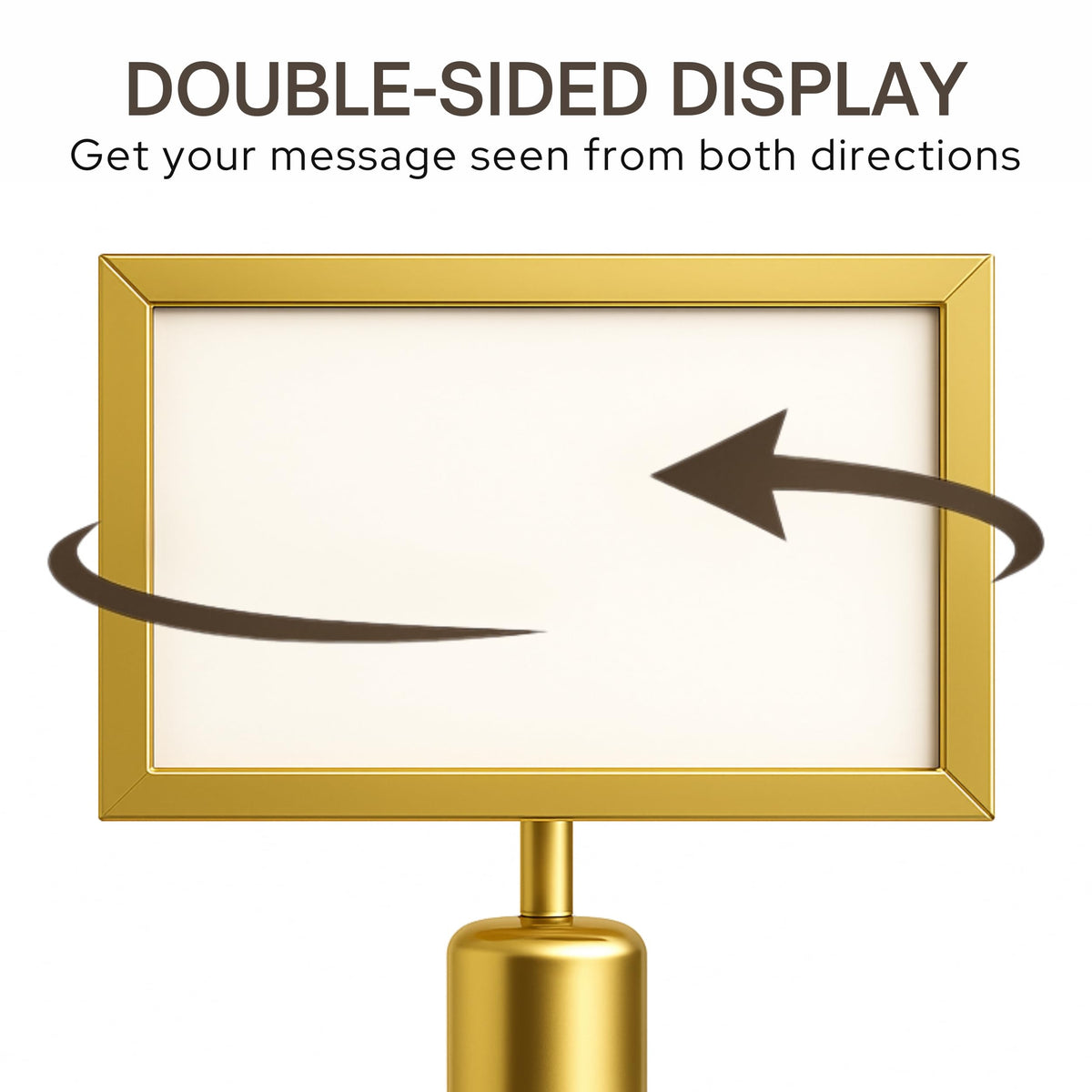 Stanchion Sign Holders for 8.5 x 11 in. Signs