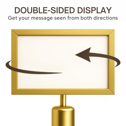 Stanchion Sign Holders for 8.5 x 11 in. Signs