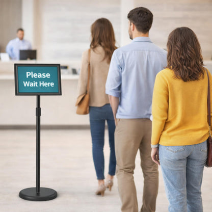 Rotating Floor Sign Stands for 8.5 x 11 in. Signs — 2 Pack