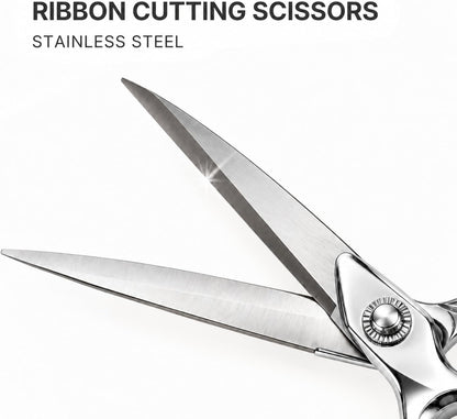 Silver ceremonial scissors 11 inch