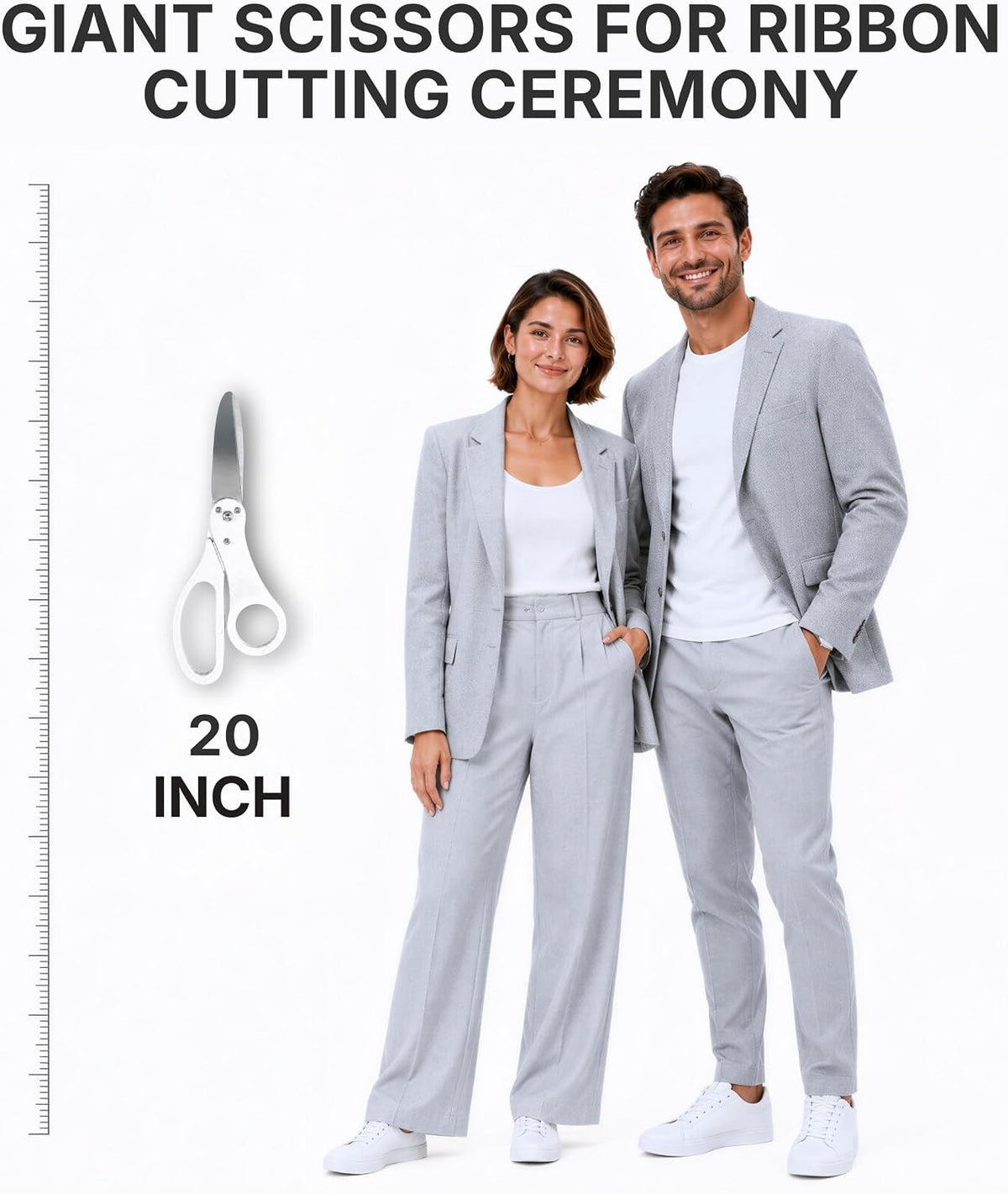 Chambridge 20 inch white ceremonial scissors