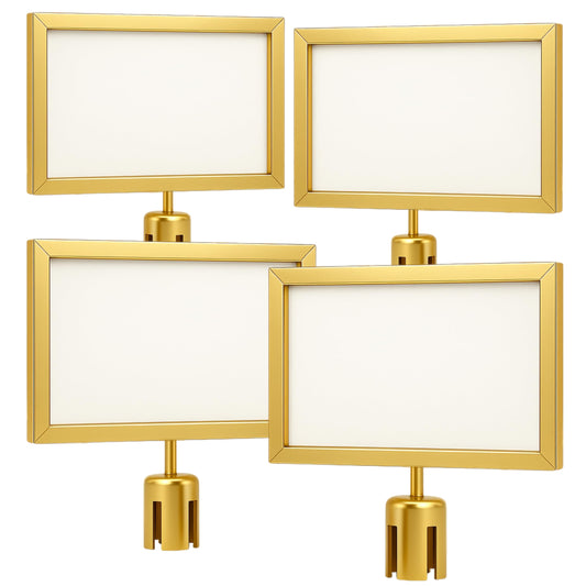 Stanchion Sign Holders for 8.5 x 11 in. Signs