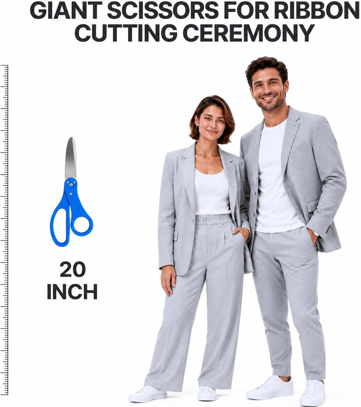 Chambridge 20 inch blue ceremonial scissors