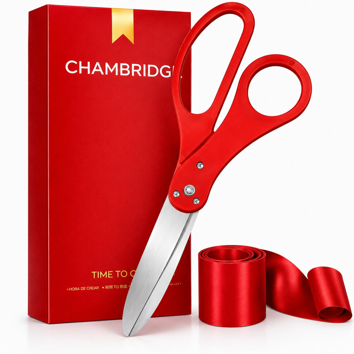Red Scissors and Red Ribbon / 20 Inch