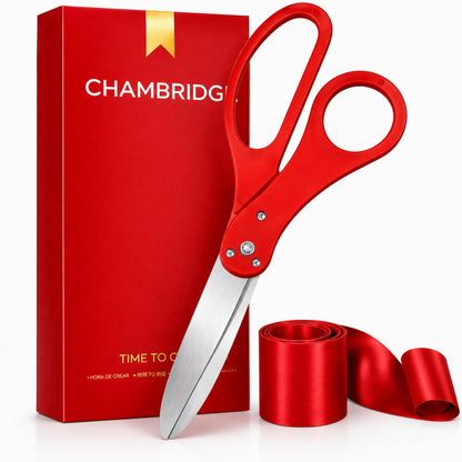 Red Scissors and Red Ribbon / 20 Inch