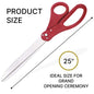 25-inch red ceremonial scissors for grand opening events