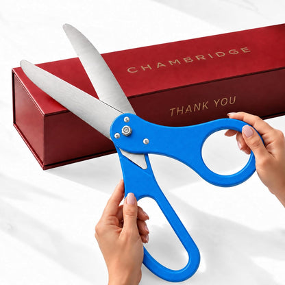 20 inch blue ribbon cutting scissors — Chambridge