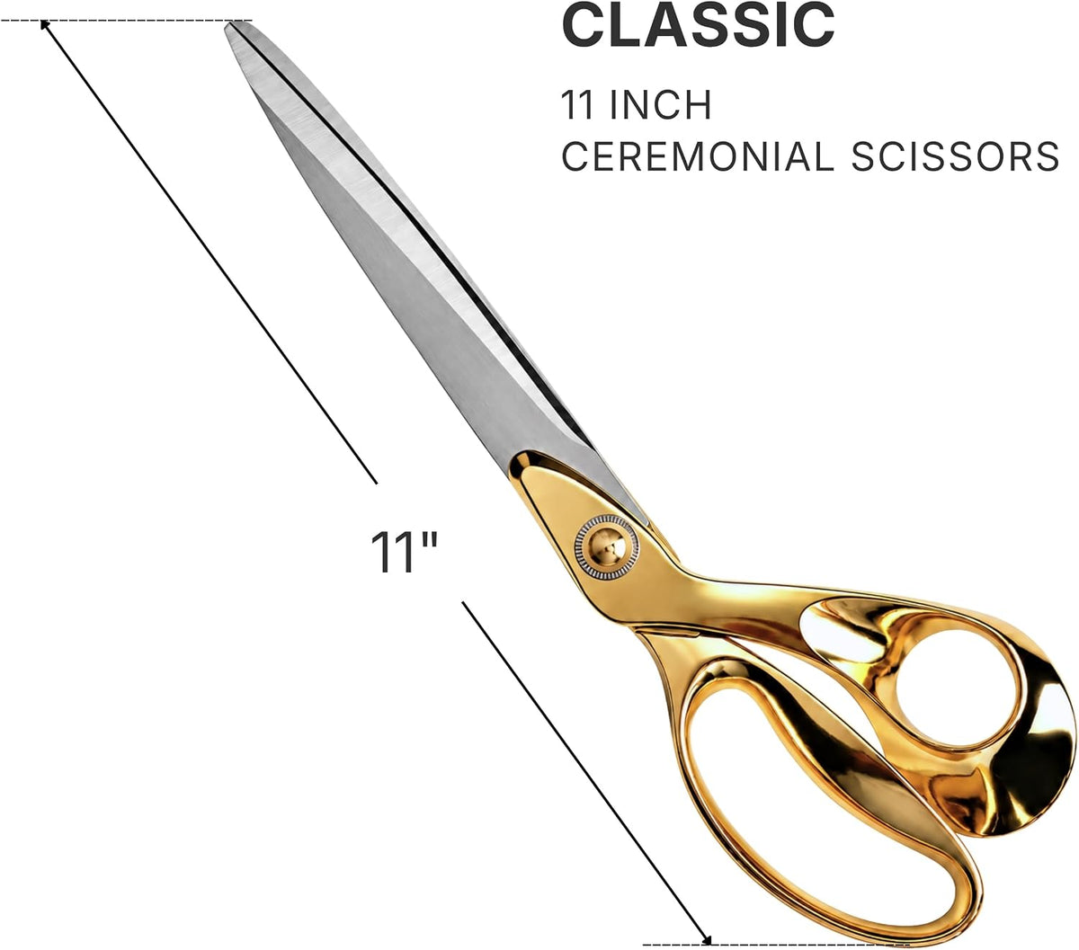11-inch gold ribbon cutting scissors