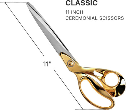 11-inch gold ribbon cutting scissors