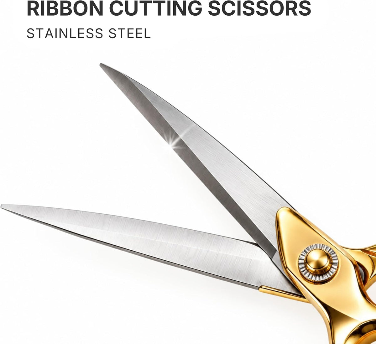 Gold ceremonial scissors 11 inch
