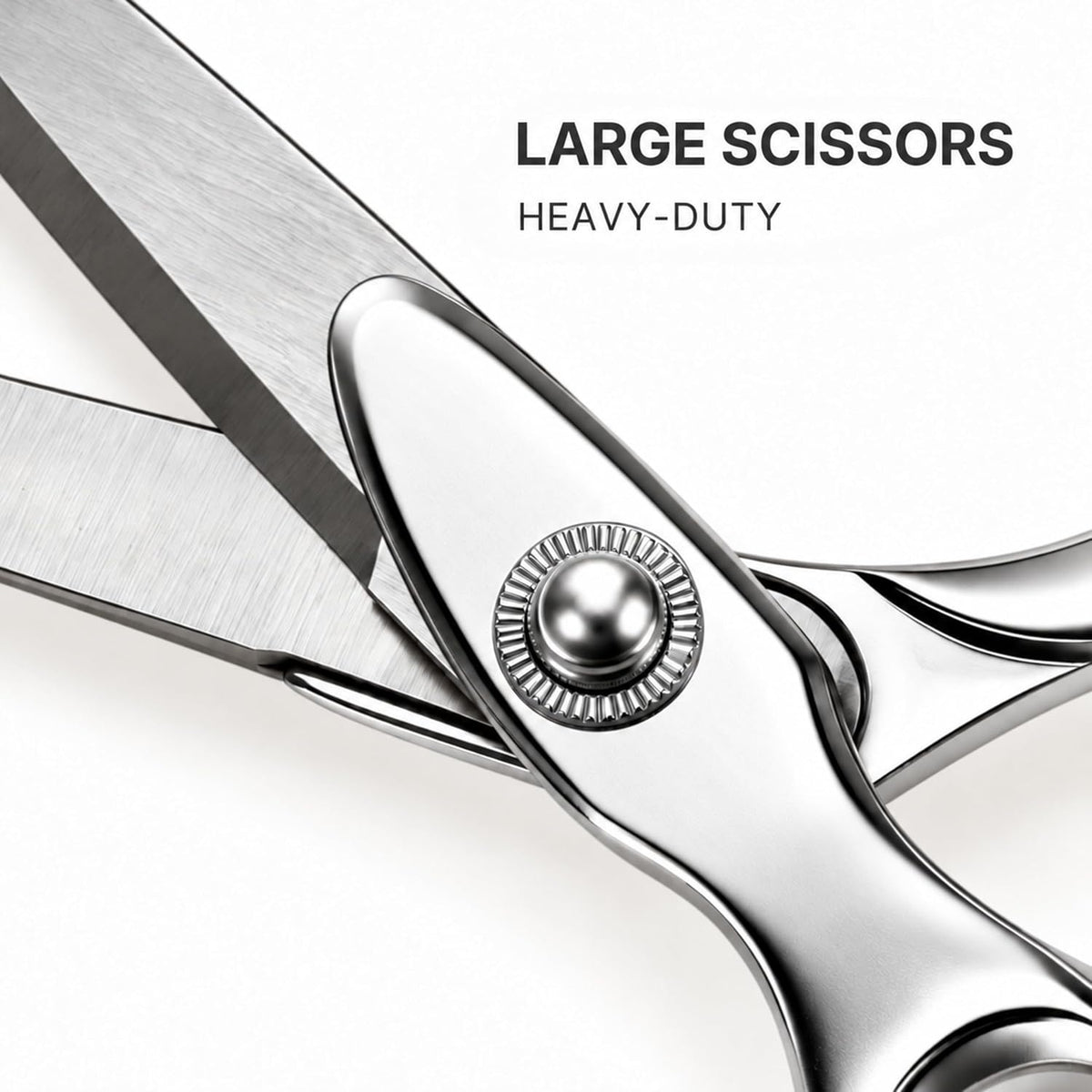 Silver scissors stainless steel blades