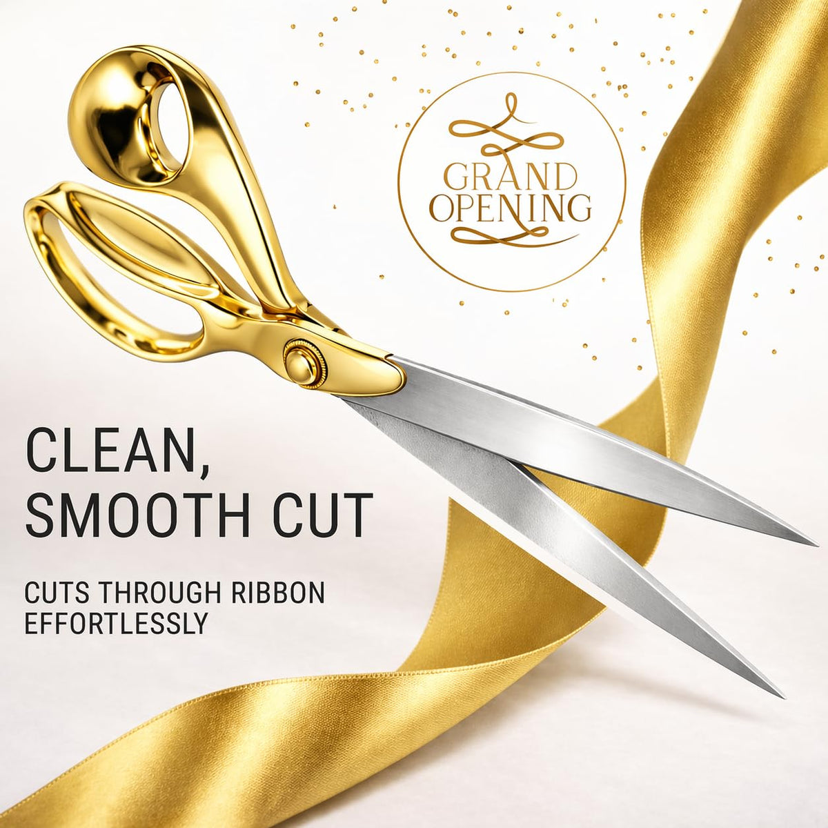 11" Gold Ribbon Cutting Scissors