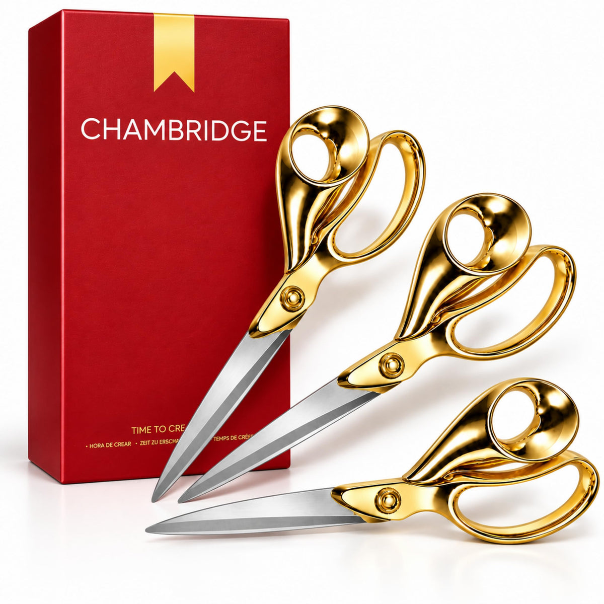 11" Gold Ribbon Cutting Scissors
