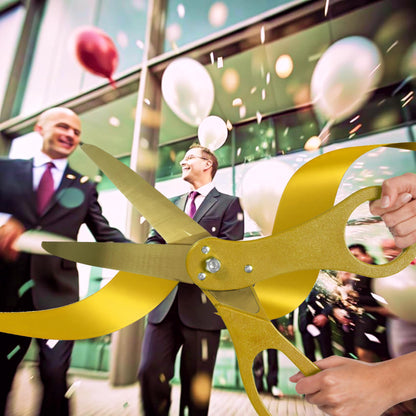 20" Gold Grand Opening Ceremony Kit with Gold Blades (Gold Ribbon)