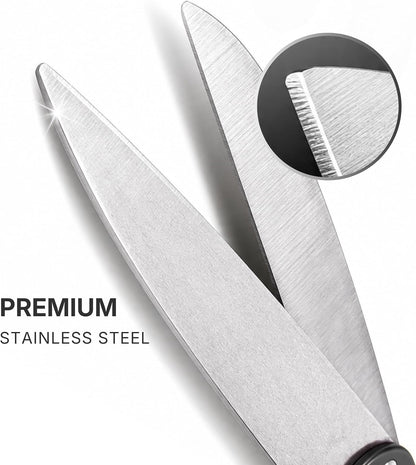 Stainless steel blades of the 20 inch black scissors