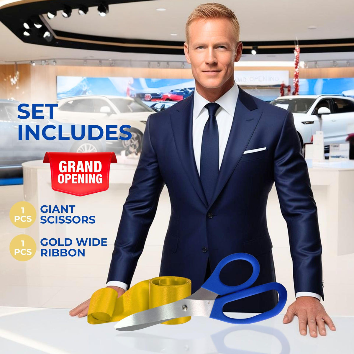 16" Blue Grand Opening Ceremony Kit