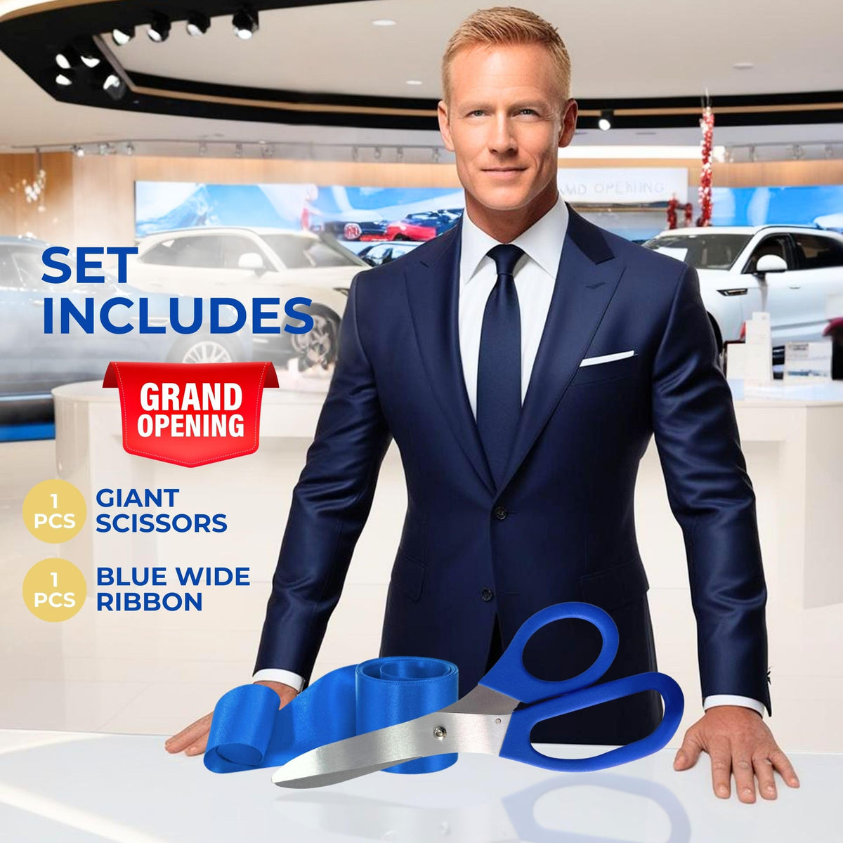 16" Blue Grand Opening Ceremony Kit