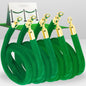 4-Piece Colored Velvet Rope Set — 5 ft
