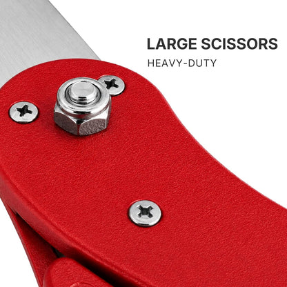 20 inch red scissors at a ribbon cutting ceremony