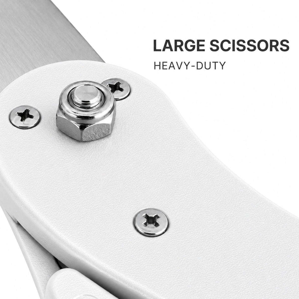 20 inch white grand opening scissors — detail