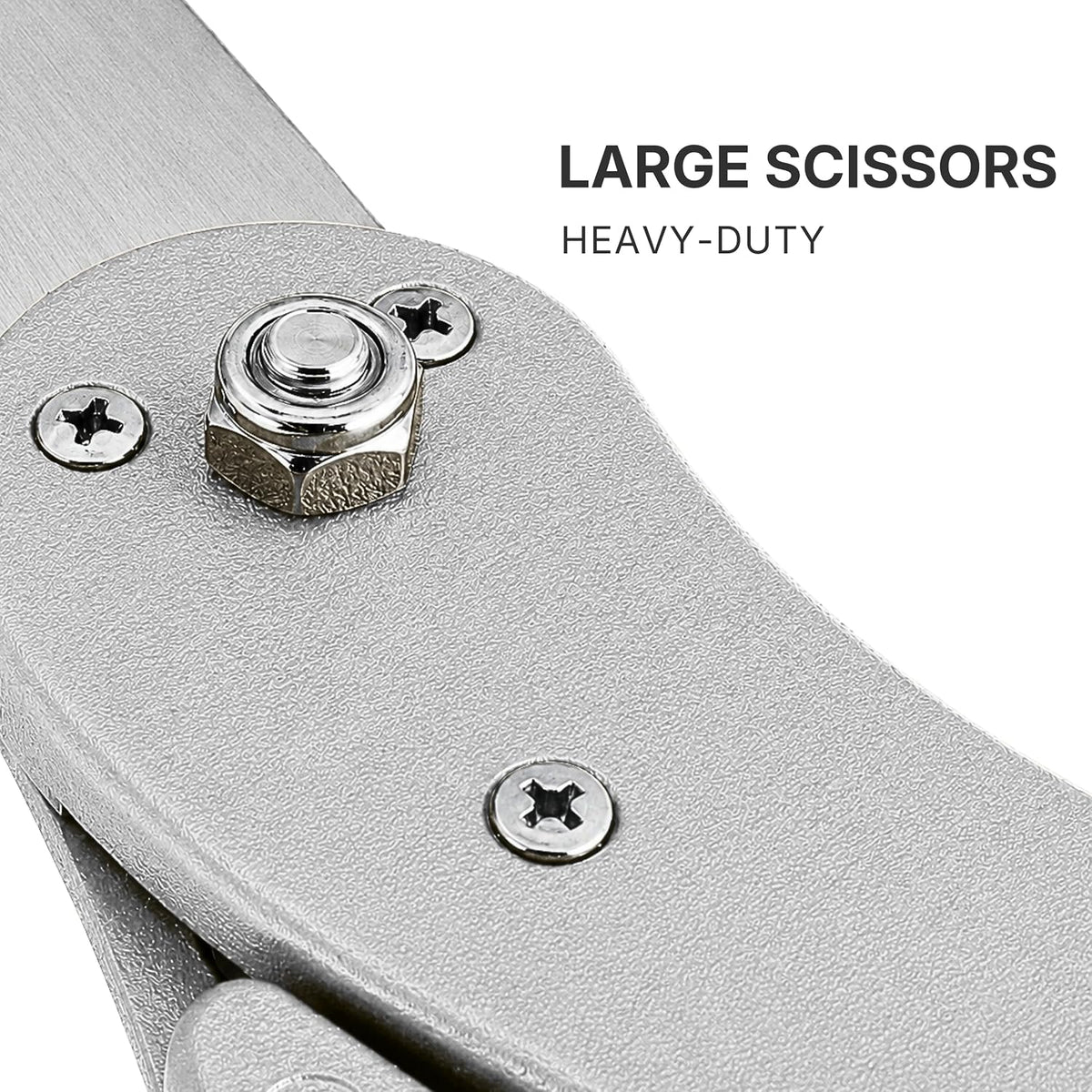 20 inch silver scissors at a ribbon cutting ceremony