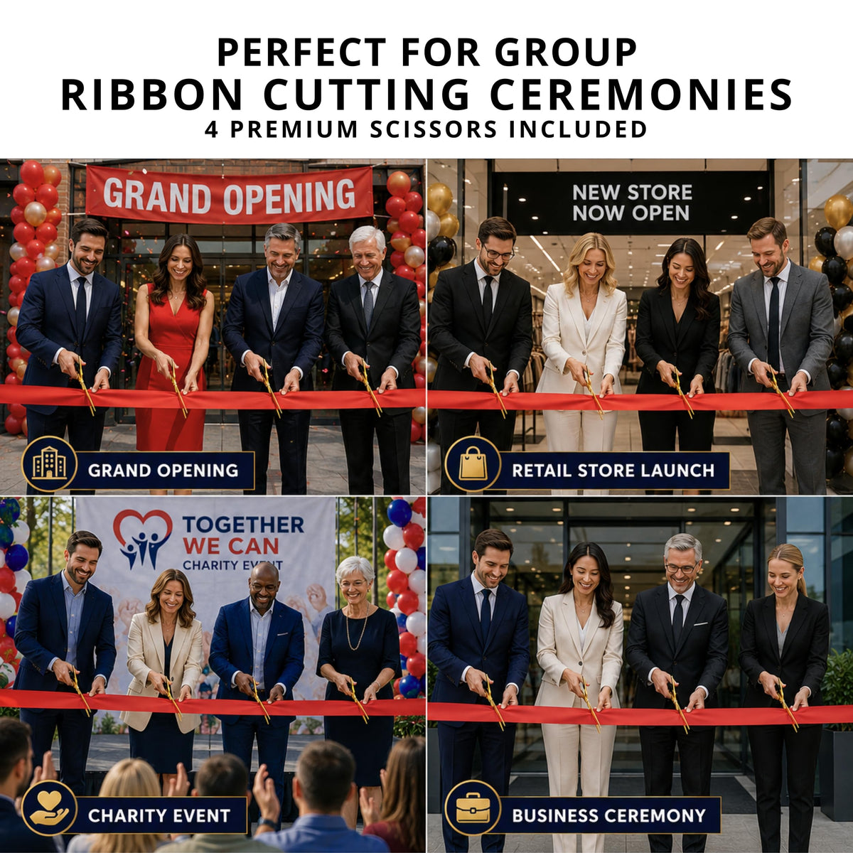 Multi-Person Ribbon Cutting Ceremony Kit